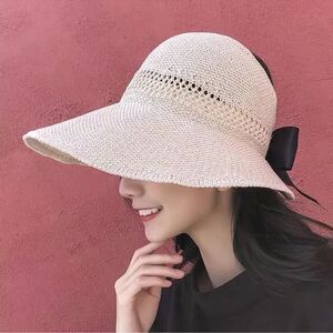 Foldable Straw Sun Visor Hat